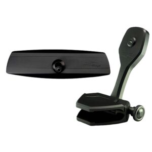 Image 1: PTM Watersports Mirror/Bracket Kit w/VR-140 Elite Mirror & ZXR-300 (Black)