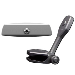 Image 1: PTM Watersports Mirror/Bracket Kit w/VR-140 Elite Mirror & ZXR-320 (Titanium Grey)