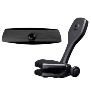 Image 1: PTM Watersports Mirror/Bracket Kit w/VR-140 Elite Mirror & ZXR-320 (Black)