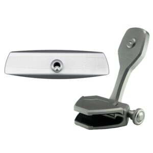 Image 1: PTM Watersports Mirror/Bracket Kit w/VR-140 Elite Mirror & ZXR-360 (Silver)