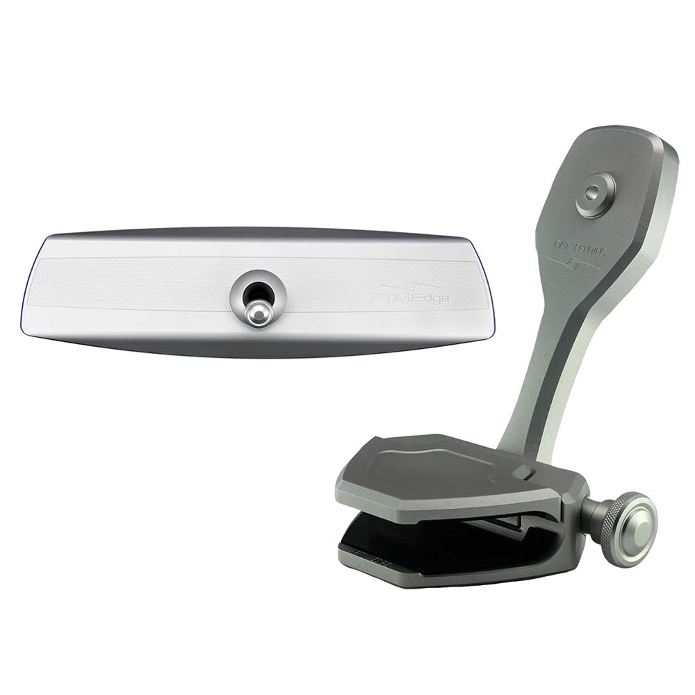 Image 1: PTM Edge Mirror/Bracket Kit w/VR-140 Elite Mirror & ZXR-360 (Silver)