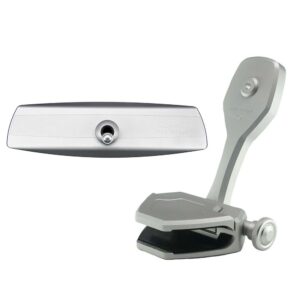 Image 1: PTM Watersports Mirror/Bracket Kit w/VR-140 Elite Mirror & ZXR-361 (Silver)