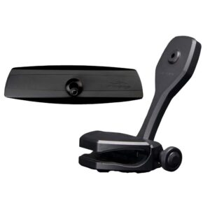 Image 1: PTM Watersports Mirror/Bracket Kit w/VR-140 Elite Mirror & ZXR-361 (Black)