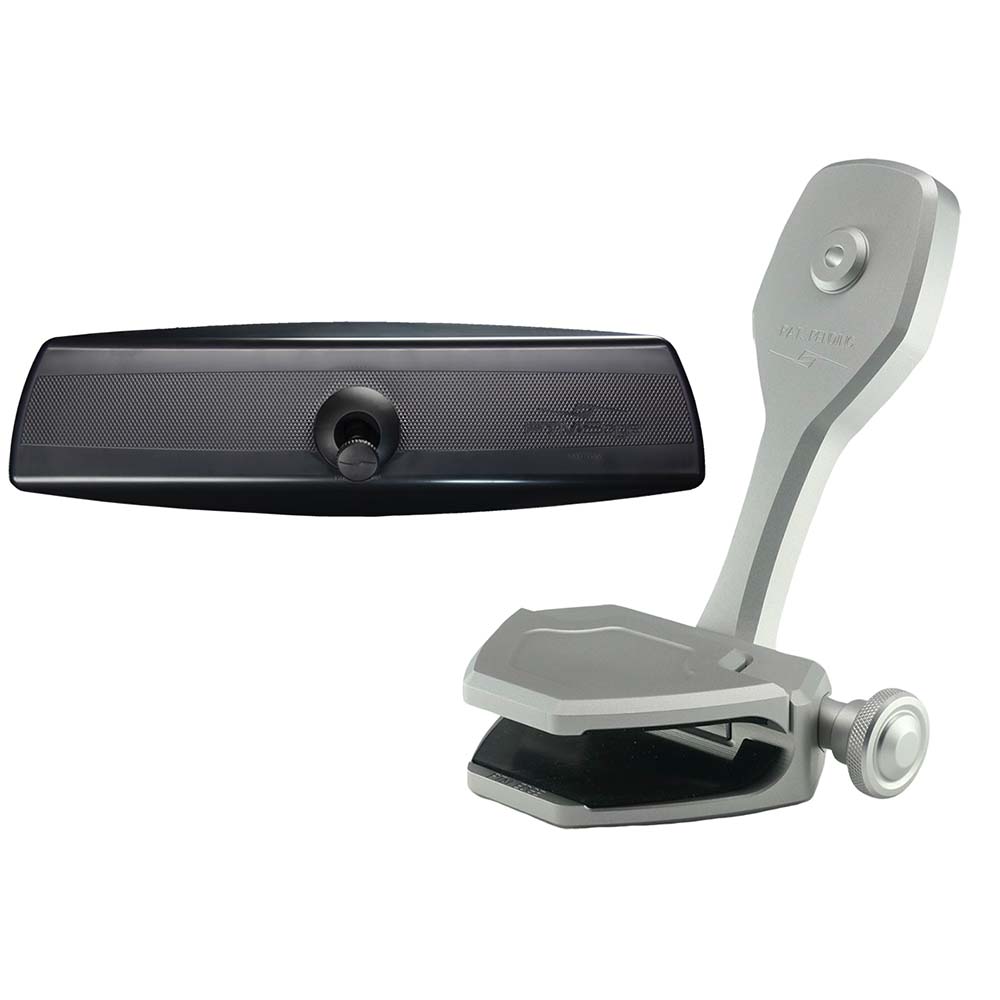 Image 1: PTM Edge Mirror/Bracket Kit w/VR-140 PRO Mirror & ZXR-300 (Silver)