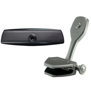 Image 1: PTM Watersports Mirror/Bracket Kit w/VR-140 PRO Mirror & ZXR-300 (Titanium Grey)