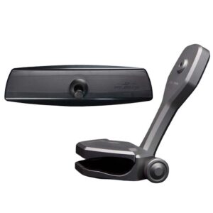 Image 1: PTM Watersports Mirror/Bracket Kit w/VR-140 PRO Mirror & ZXR-320 (Titanium Grey)