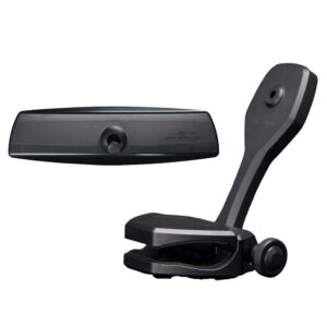 Image 1: PTM Watersports Mirror/Bracket Kit with VR-140 PRO Mirror & ZXR-320 (Black)