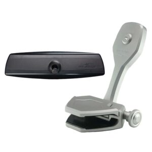 Image 1: PTM Watersports Mirror/Bracket Kit w/VR-140 PRO Mirror & ZXR-360 (Silver)