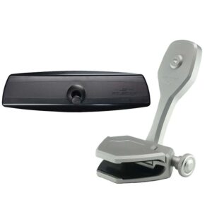 Image 1: PTM Watersports Mirror/Bracket Kit w/VR-140 PRO Mirror & ZXR-361 (Silver)