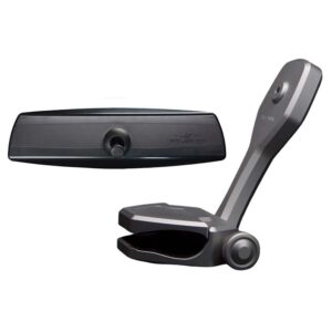Image 1: PTM Watersports Mirror/Bracket Kit w/VR-140 PRO Mirror & ZXR-361 (Titanium Grey)
