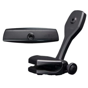 Image 1: PTM Watersports Mirror/Bracket Kit w/VR-140 PRO Mirror & ZXR-361 (Black)