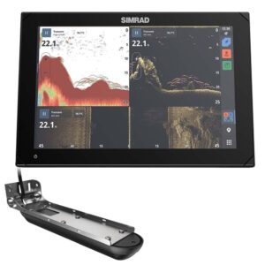 Image 1: Simrad NSX™ 3012 12" Combo Chartplotter & Fishfinder w/Active Imaging™ 3-in-1 Transducer