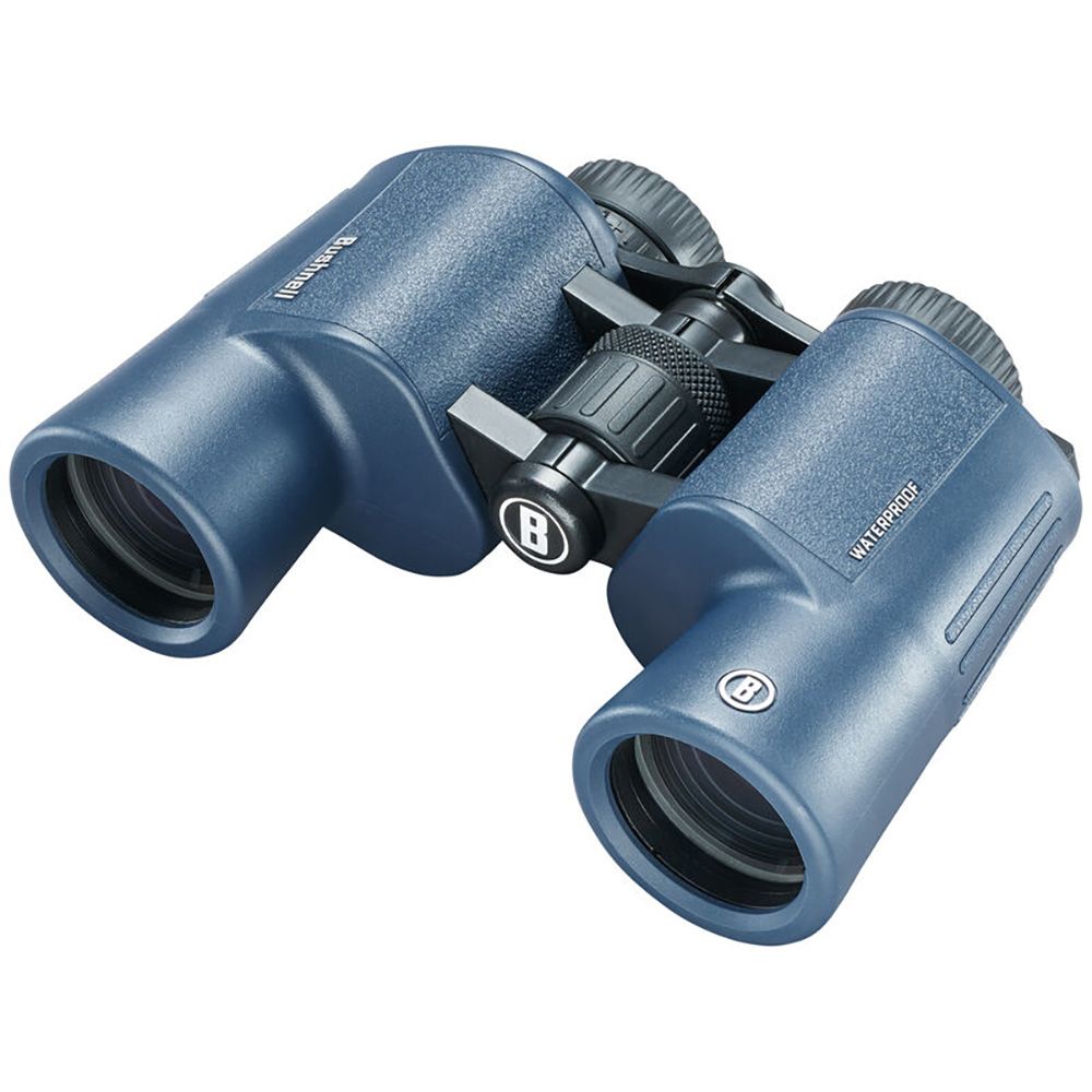 Image 2: Bushnell 10x42mm H2O Binocular - Dark Blue Porro WP/FP Twist Up Eyecups