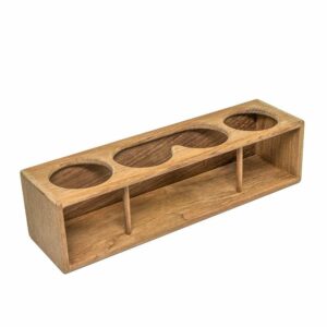 Image 1: Whitecap Four Drink/Binocular Rack - Teak