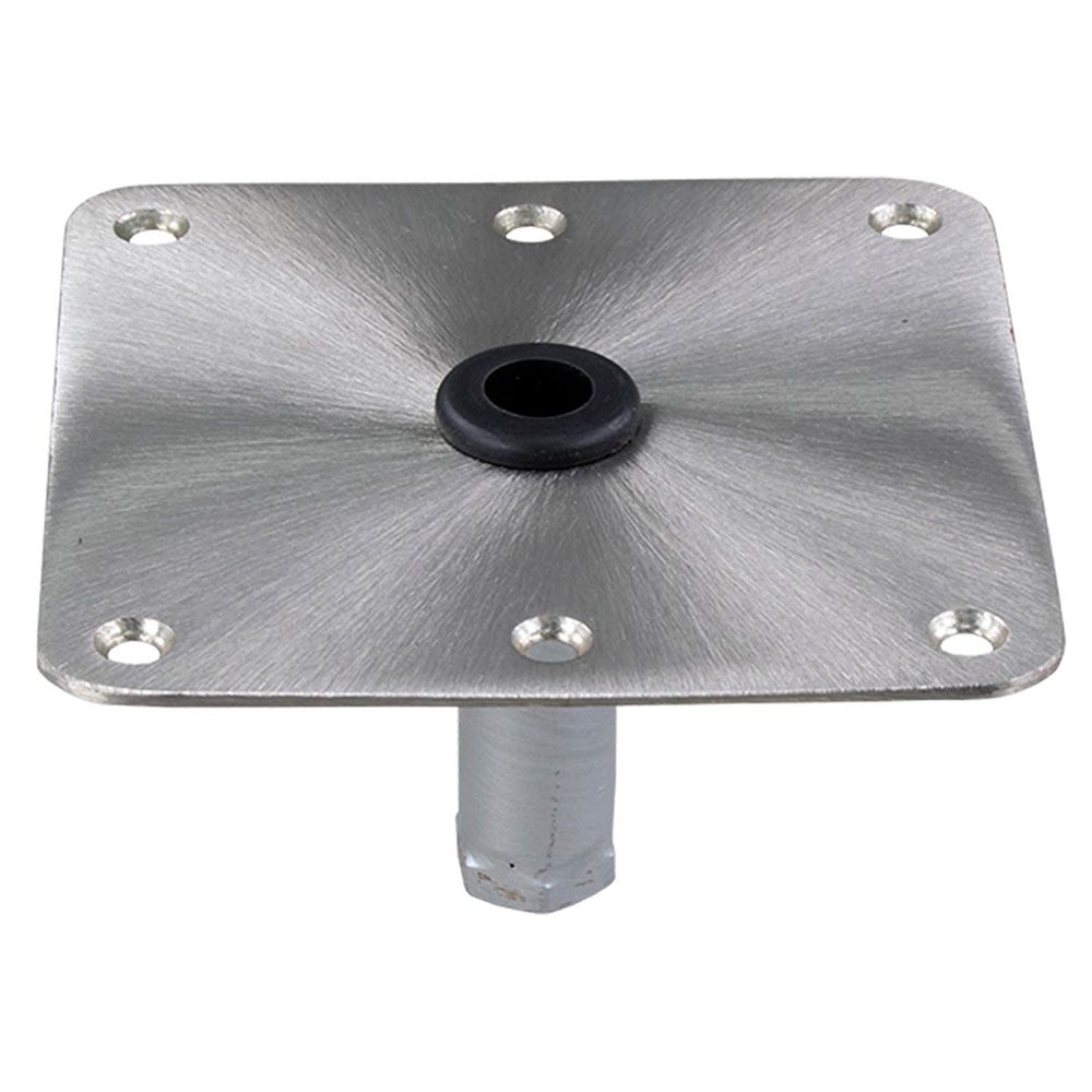 Image 1: Springfield KingPin™ 7" x 7" Stainless Steel Square Base (Threaded)