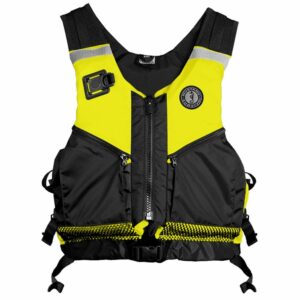 Image 1: Mustang Operations Support Water Rescue Vest - Fluorescent Yellow/Green/Black - XS/Small