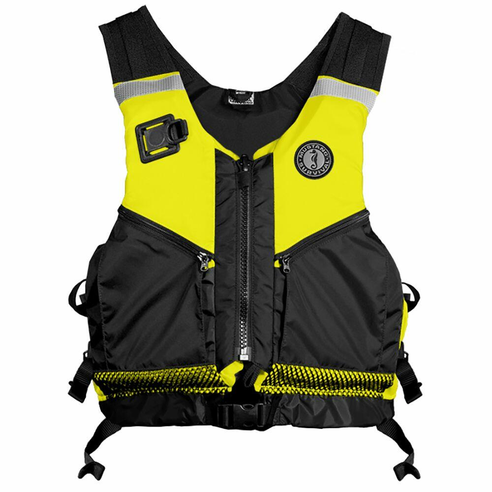Image 1: Mustang Operations Support Water Rescue Vest - Fluorescent Yellow/Green/Black - XS/Small