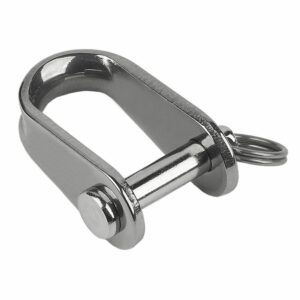 Image 1: Schaefer Stamped "D" Shackle - 1/4"