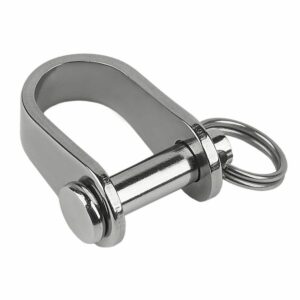 Image 1: Schaefer Stamped "D" Shackle - 1/4"