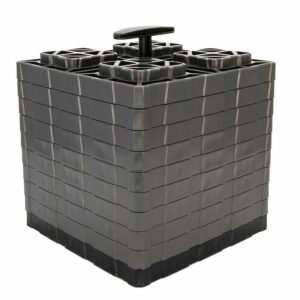 Image 1: Camco FasTen Leveling Blocks XL w/T-Handle - 2x2 - Grey *10-Pack