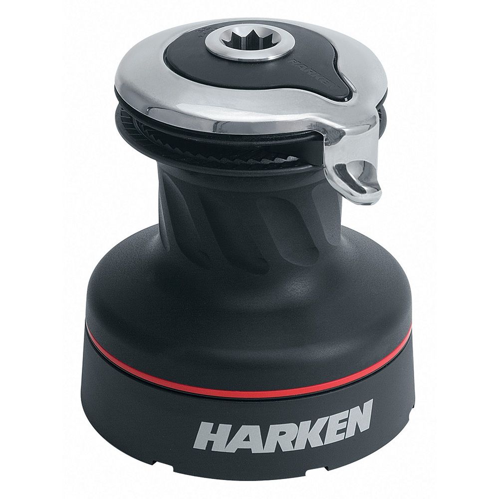 Image 1: Harken 35 Self-Tailing Radial Aluminum Winch - 2 Speed