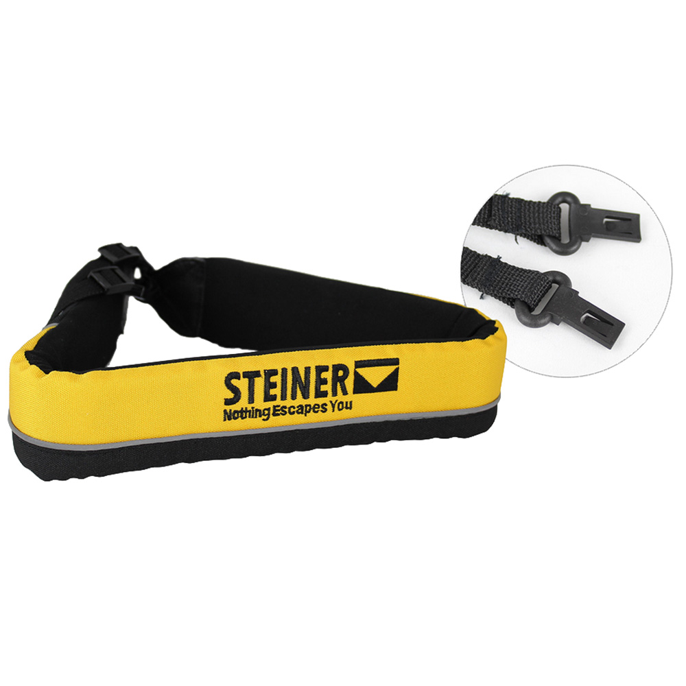 Image 1: Steiner Yellow Floating Strap f/ Select ClicLoc® Binoculars