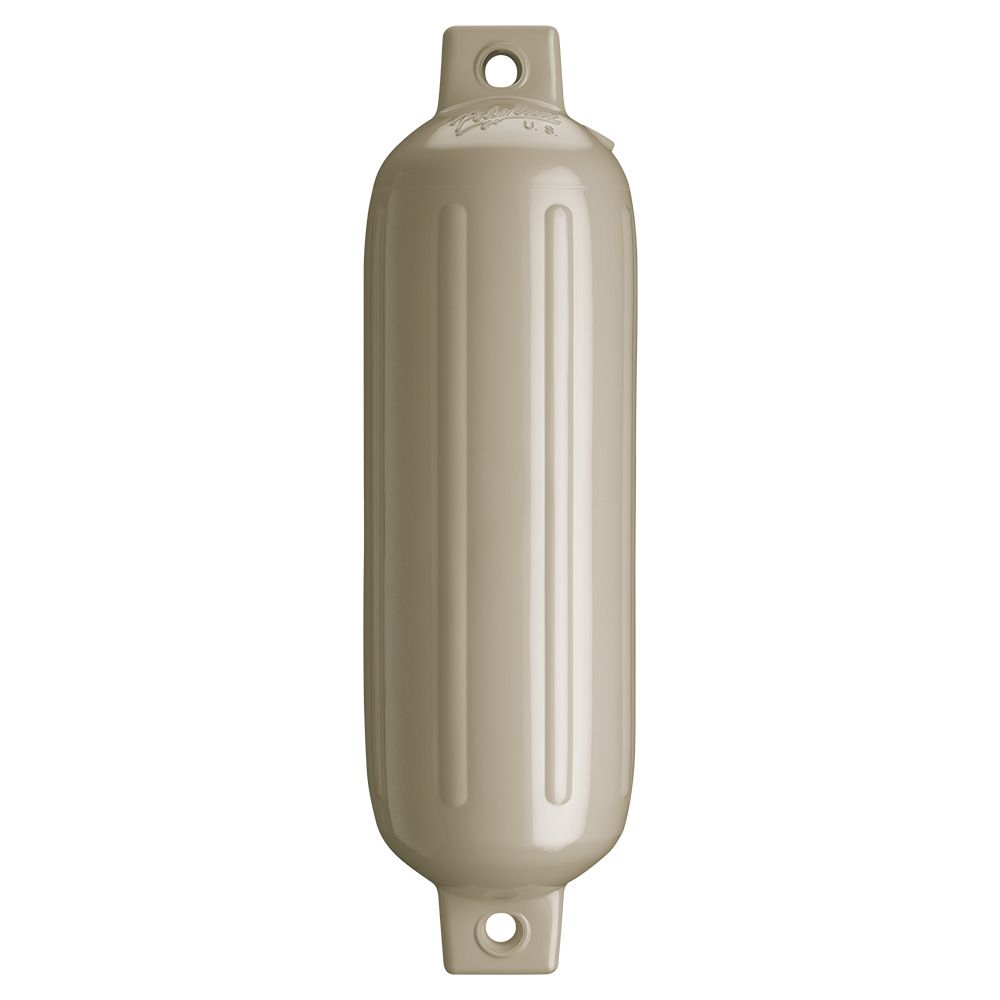 Image 1: Polyform G-3 Twin Eye Fender 5.5" x 19" - Sand