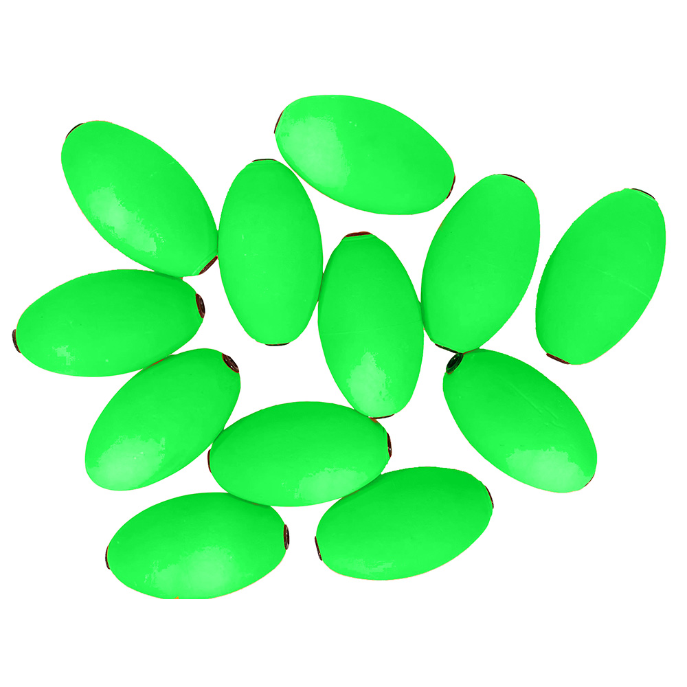 Image 1: Tigress Oval Kite Floats - Green *12-Pack