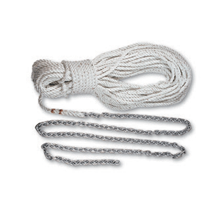 Image 1: Lewmar Premium Anchor Rode 215' - 15' of 1/4" Chain & 200' of 1/2" Rope w/Shackle