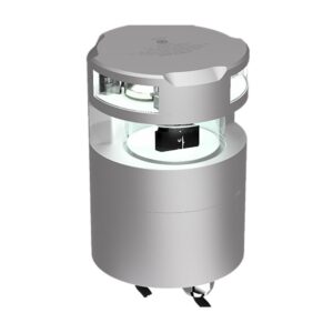 Image 1: Lopolight Series 300-136 - 6NM Masthead Light & 3NM Navigation Light - Horizontal Mount - White - Silver Housing