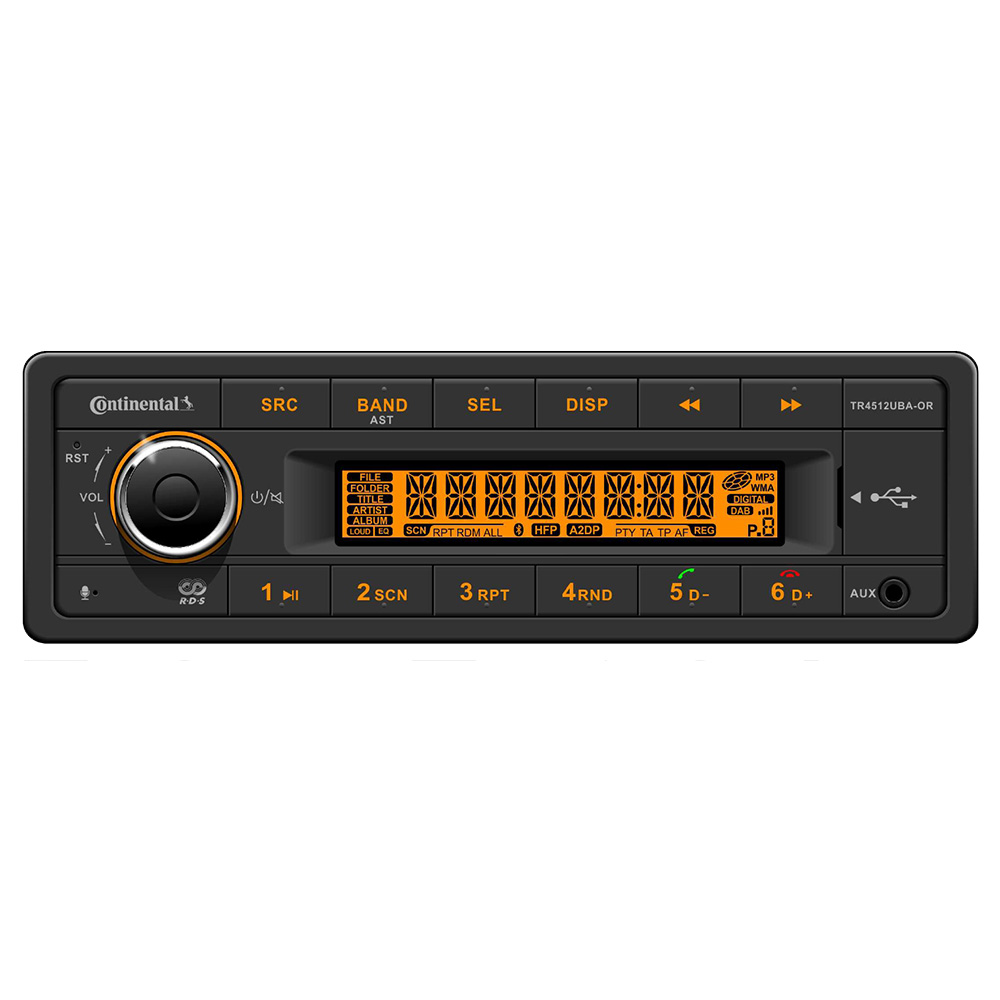 Image 1: Continental Stereo w/AM/FM/BT/USB/PA System Capable - 12V