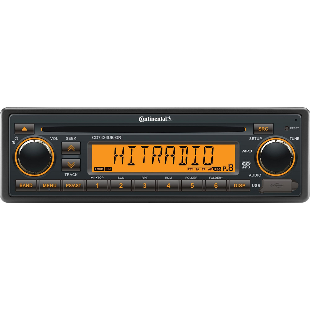 Image 1: Continental Stereo w/CD/AM/FM/BT/USB - 24V
