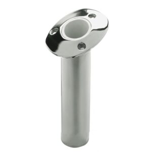 Image 1: C.E. Smith 536810C - Flush Mount Rod Holder - 15 Degree - Cast - 10.5" Deep 