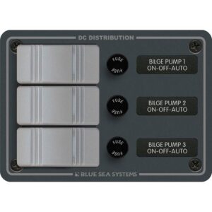 Image 1: Blue Sea 8665 Contura 3 Bilge Pump Control Panel 
