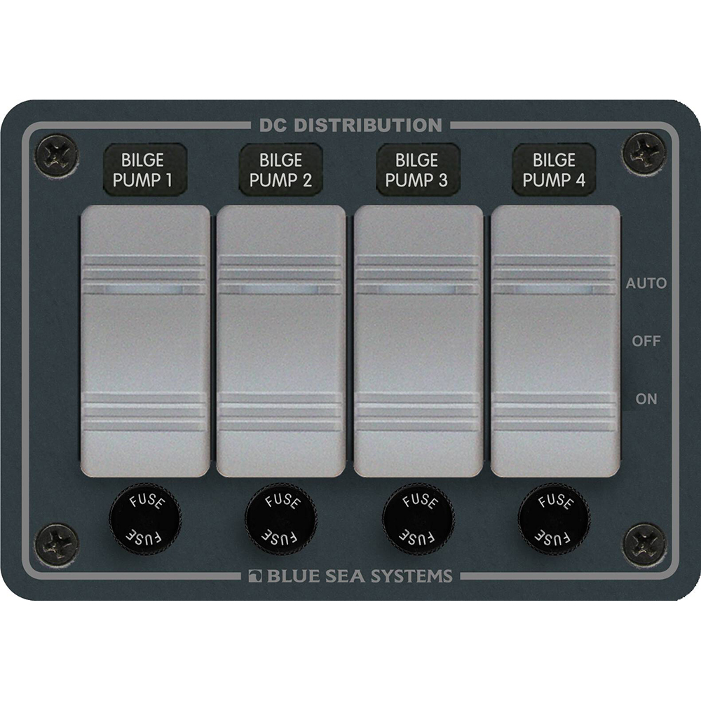 Image 1: Blue Sea 8666 Contura 4 Bilge Pump Control Panel