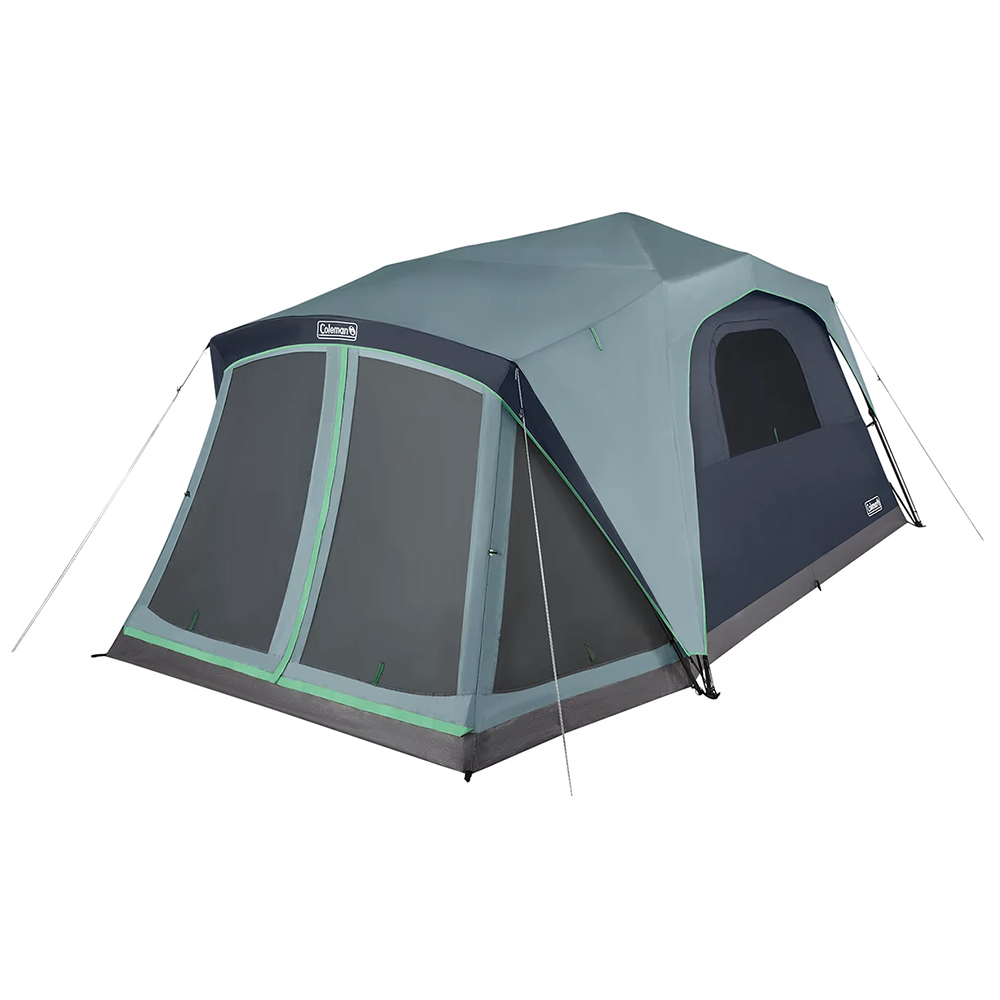 Image 1: Coleman Skylodge™ 10-Person Instant Camping Tent w/Screen Room - Blue Nights