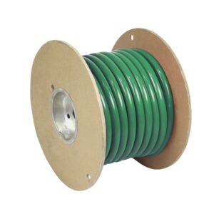 Image 1: Pacer Green 6 AWG Battery Cable - 25' 