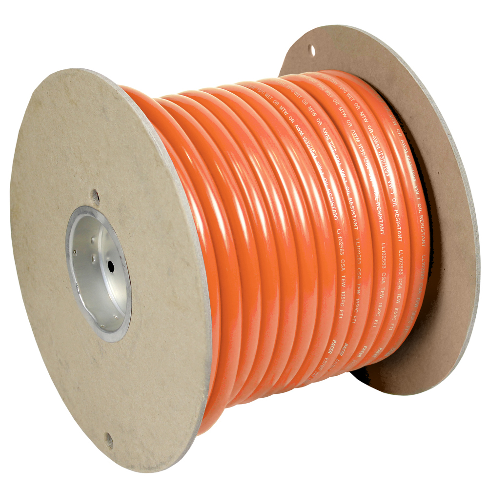 Image 1: Pacer Orange 6 AWG Battery Cable - 100'