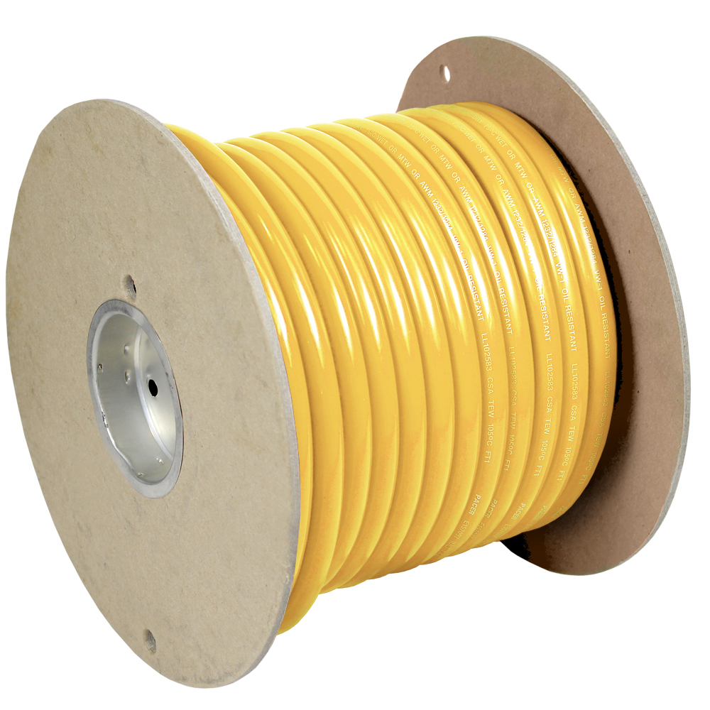 Image 1: Pacer Yellow 6 AWG Battery Cable - 100'