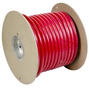 Image 1: Pacer Red 1/0 AWG Battery Cable - 100' 