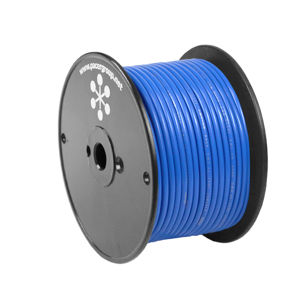 Image 1: Pacer Blue 18 AWG Primary Wire - 100'