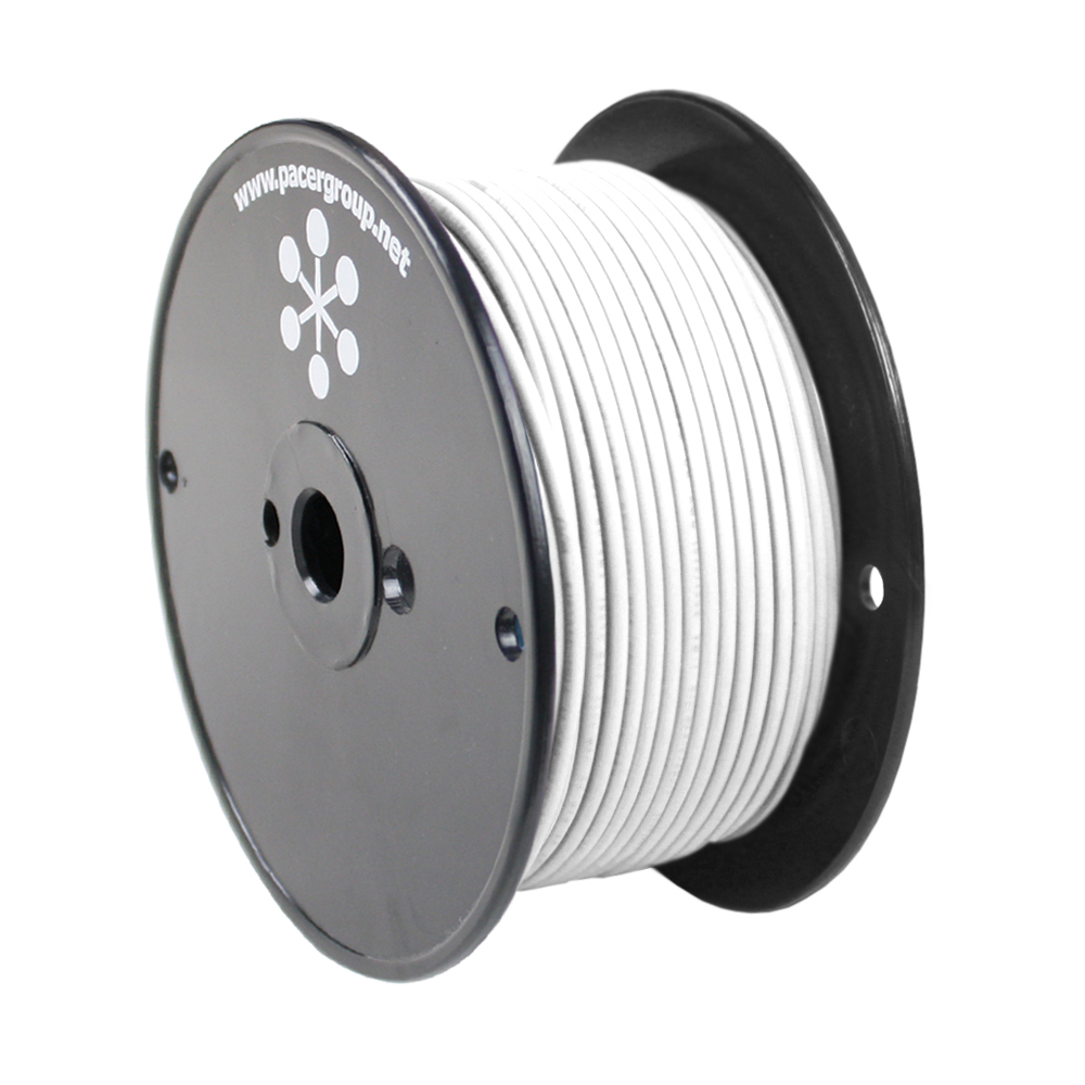 Image 1: Pacer White 18 AWG Primary Wire - 250'