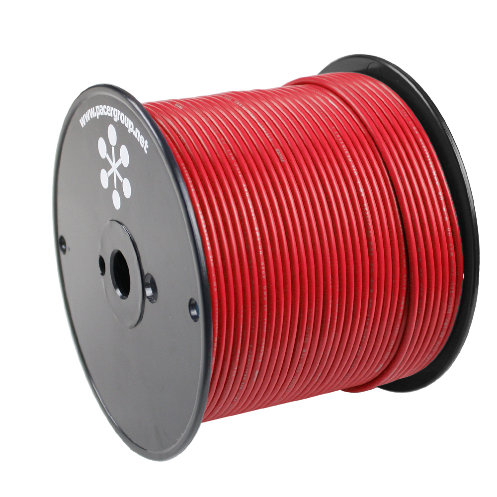 Image 1: Pacer Red 18 AWG Primary Wire - 500'