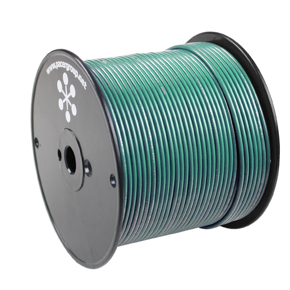 Image 1: Pacer Green 18 AWG Primary Wire - 500'