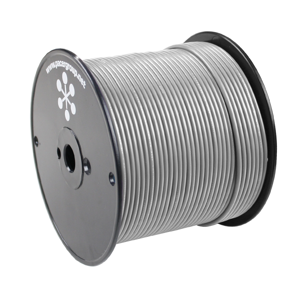 Image 1: Pacer Grey 18 AWG Primary Wire - 500'