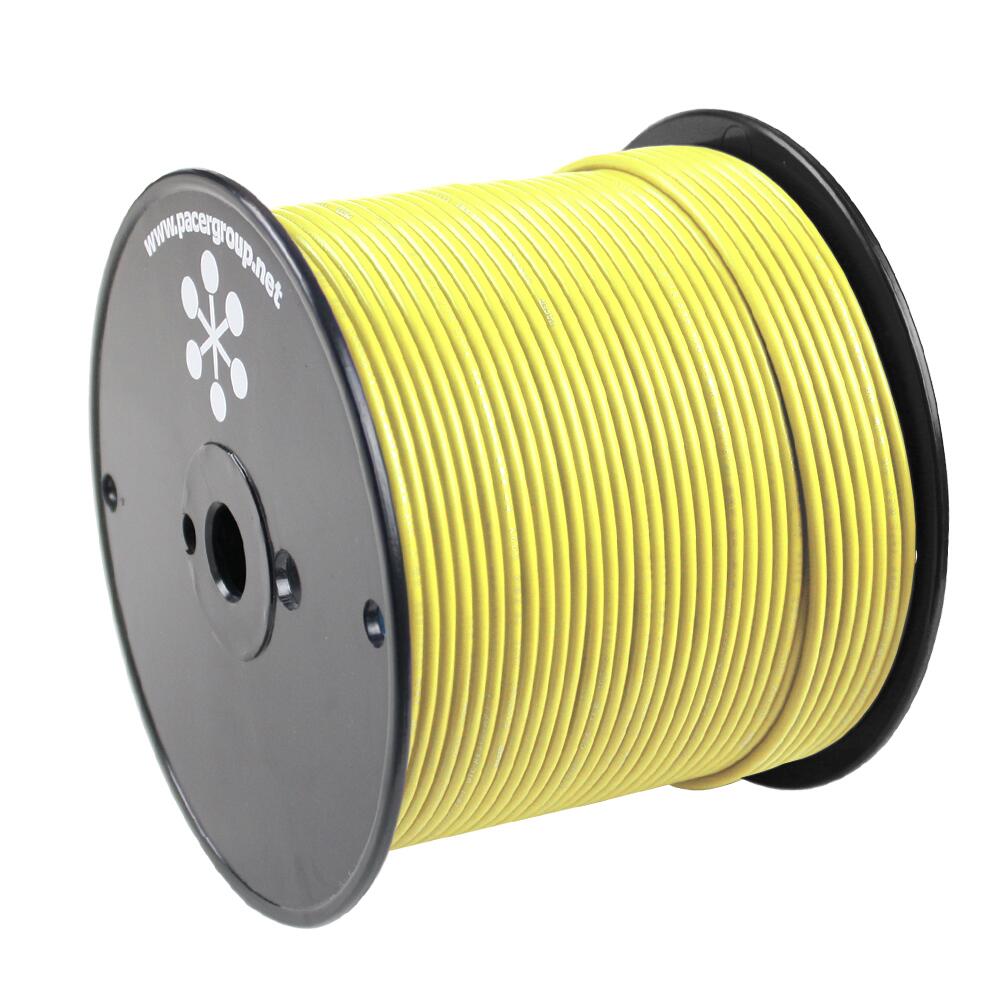 Image 1: Pacer Yellow 16 AWG Primary Wire - 500'