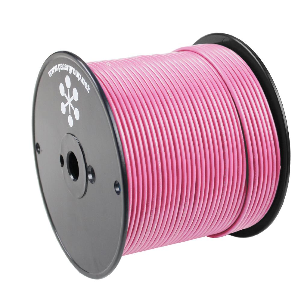 Image 1: Pacer Pink 16 AWG Primary Wire - 500'
