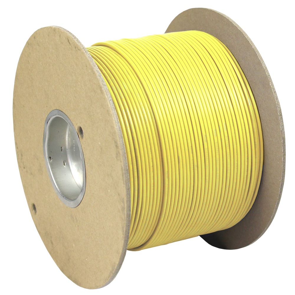 Image 1: Pacer Yellow 16 AWG Primary Wire - 1,000'