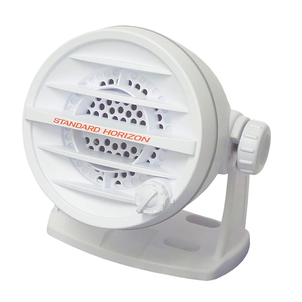 Image 1: Standard Horizon 10W Amplified External Speaker - White