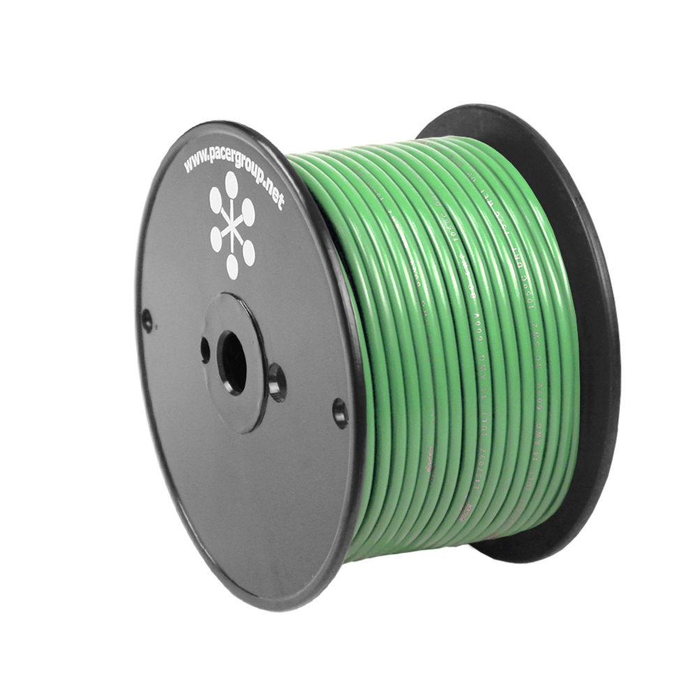 Image 1: Pacer Light Green 14 AWG Primary Wire - 100'